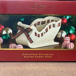 Lenox Christmas Sleigh Candy Dish